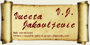 Vuceta Jakovljević vizit kartica